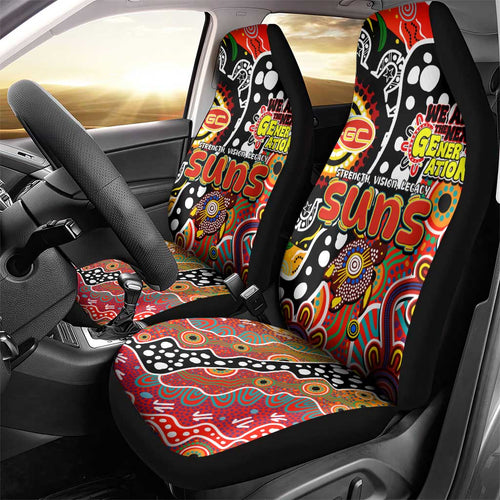 Suns AFL Celebrating 50 Years of Naidoc Car Seat Cover NAIDOC Week 2025 Aboriginal