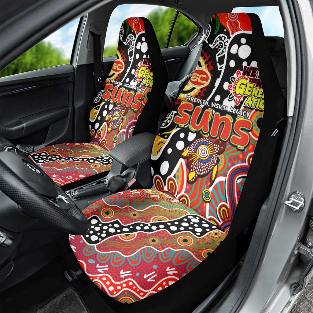 Suns AFL Celebrating 50 Years of Naidoc Car Seat Cover NAIDOC Week 2025 Aboriginal