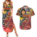 Personalised Suns AFL Celebrating 50 Years of Naidoc Couples Matching Summer Maxi Dress and Hawaiian Shirt NAIDOC Week 2025 Aboriginal