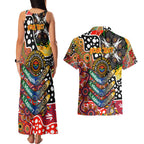 Personalised Suns AFL Celebrating 50 Years of Naidoc Couples Matching Tank Maxi Dress and Hawaiian Shirt NAIDOC Week 2025 Aboriginal