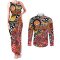 Personalised Suns AFL Celebrating 50 Years of Naidoc Couples Matching Tank Maxi Dress and Long Sleeve Button Shirt NAIDOC Week 2025 Aboriginal