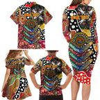 Personalised Suns AFL Celebrating 50 Years of Naidoc Family Matching Long Sleeve Bodycon Dress and Hawaiian Shirt NAIDOC Week 2025 Aboriginal