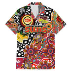 Personalised Suns AFL Celebrating 50 Years of Naidoc Family Matching Mermaid Dress and Hawaiian Shirt NAIDOC Week 2025 Aboriginal