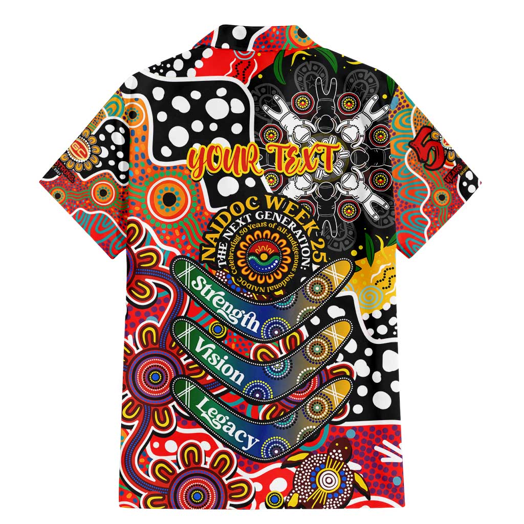 Personalised Suns AFL Celebrating 50 Years of Naidoc Family Matching Mermaid Dress and Hawaiian Shirt NAIDOC Week 2025 Aboriginal