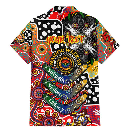 Personalised Suns AFL Celebrating 50 Years of Naidoc Family Matching Mermaid Dress and Hawaiian Shirt NAIDOC Week 2025 Aboriginal