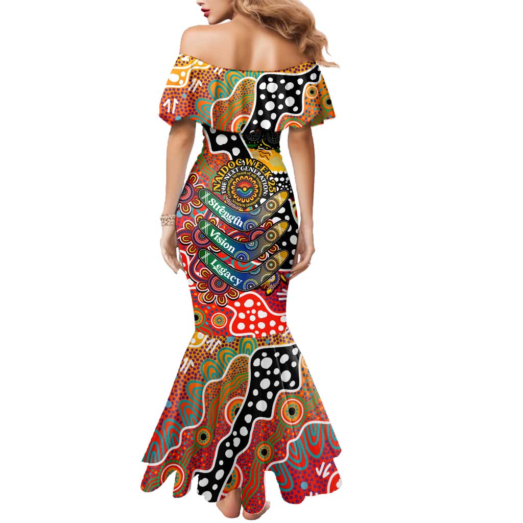 Personalised Suns AFL Celebrating 50 Years of Naidoc Family Matching Mermaid Dress and Hawaiian Shirt NAIDOC Week 2025 Aboriginal