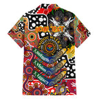 Personalised Suns AFL Celebrating 50 Years of Naidoc Family Matching Short Sleeve Bodycon Dress and Hawaiian Shirt NAIDOC Week 2025 Aboriginal