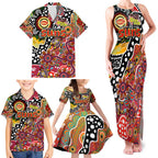 Personalised Suns AFL Celebrating 50 Years of Naidoc Family Matching Tank Maxi Dress and Hawaiian Shirt NAIDOC Week 2025 Aboriginal
