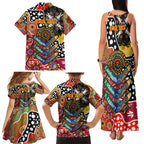 Personalised Suns AFL Celebrating 50 Years of Naidoc Family Matching Tank Maxi Dress and Hawaiian Shirt NAIDOC Week 2025 Aboriginal
