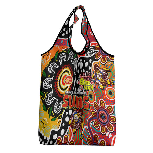 Suns AFL Celebrating 50 Years of Naidoc Grocery Bag NAIDOC Week 2025 Aboriginal