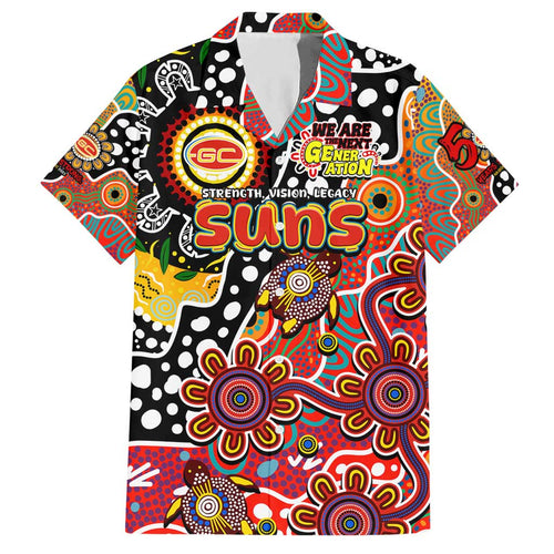Personalised Suns AFL Celebrating 50 Years of Naidoc Hawaiian Shirt NAIDOC Week 2025 Aboriginal