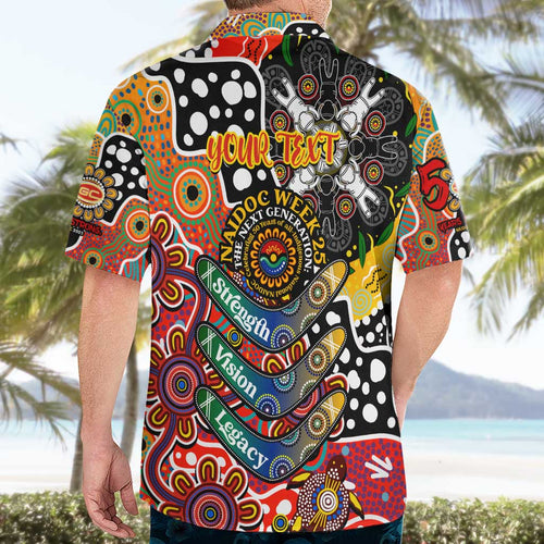 Personalised Suns AFL Celebrating 50 Years of Naidoc Hawaiian Shirt NAIDOC Week 2025 Aboriginal