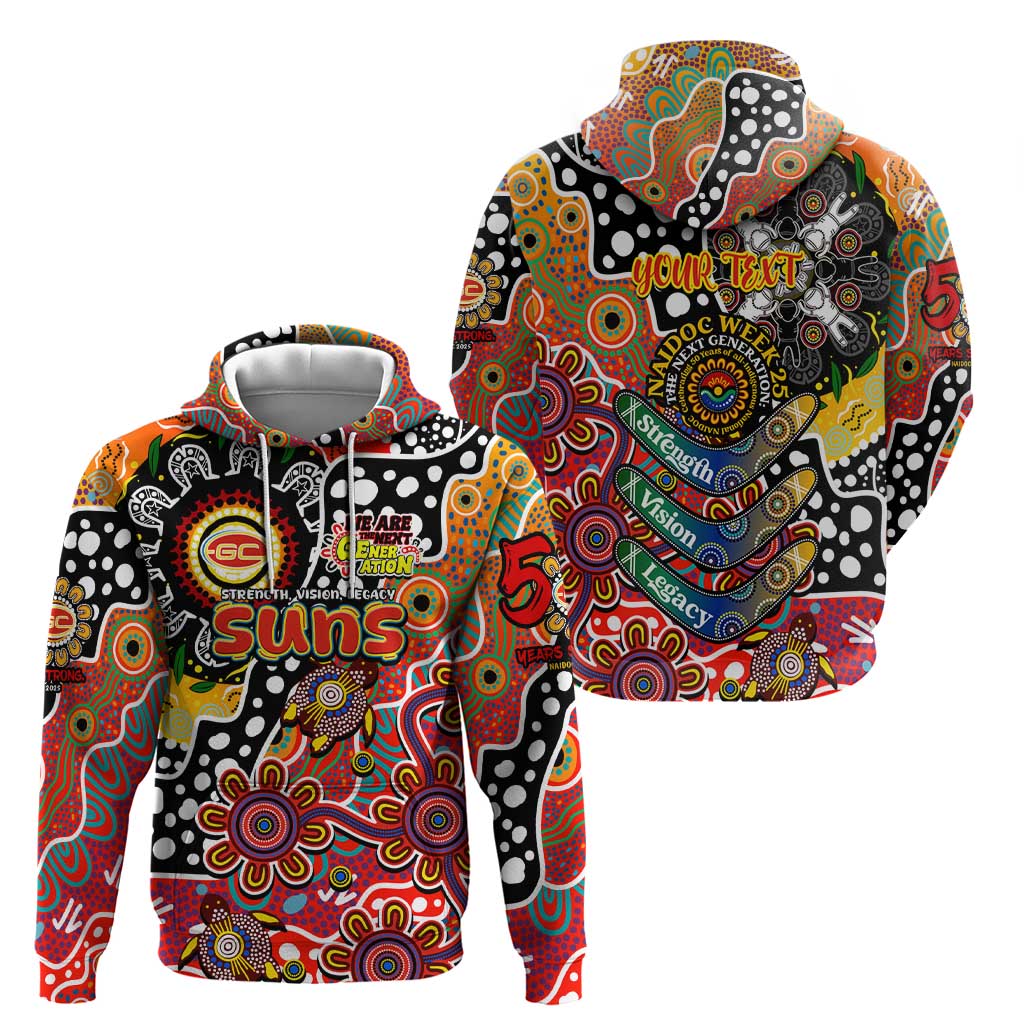 Personalised Suns AFL Celebrating 50 Years of Naidoc Hoodie NAIDOC Week 2025 Aboriginal