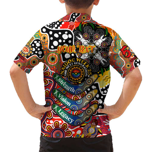 Personalised Suns AFL Celebrating 50 Years of Naidoc Kid Hawaiian Shirt NAIDOC Week 2025 Aboriginal