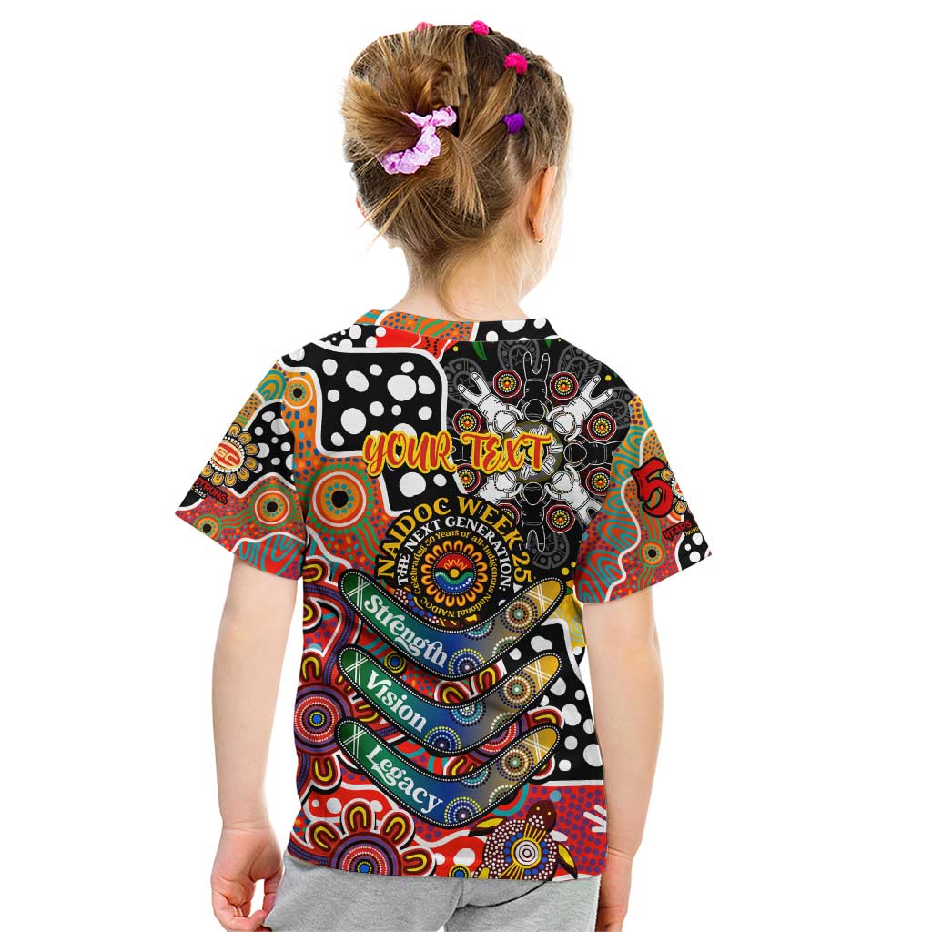 Personalised Suns AFL Celebrating 50 Years of Naidoc Kid T Shirt NAIDOC Week 2025 Aboriginal