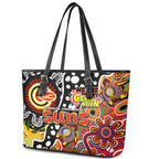 Suns AFL Celebrating 50 Years of Naidoc Leather Tote Bag NAIDOC Week 2025 Aboriginal
