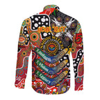 Personalised Suns AFL Celebrating 50 Years of Naidoc Long Sleeve Button Shirt NAIDOC Week 2025 Aboriginal