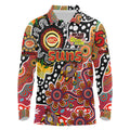 Personalised Suns AFL Celebrating 50 Years of Naidoc Long Sleeve Polo Shirt NAIDOC Week 2025 Aboriginal