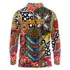 Personalised Suns AFL Celebrating 50 Years of Naidoc Long Sleeve Polo Shirt NAIDOC Week 2025 Aboriginal