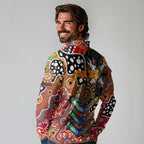 Personalised Suns AFL Celebrating 50 Years of Naidoc Long Sleeve Polo Shirt NAIDOC Week 2025 Aboriginal