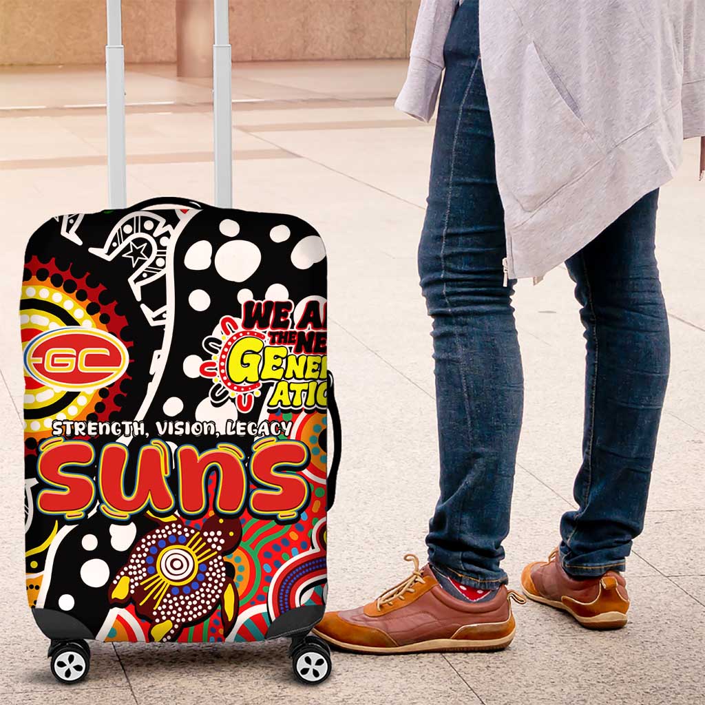Suns AFL Celebrating 50 Years of Naidoc Luggage Cover NAIDOC Week 2025 Aboriginal