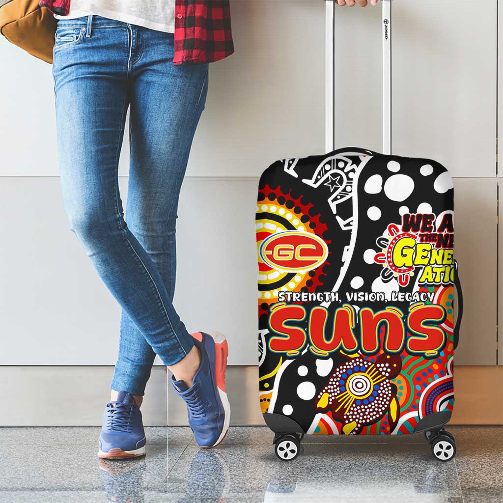 Suns AFL Celebrating 50 Years of Naidoc Luggage Cover NAIDOC Week 2025 Aboriginal