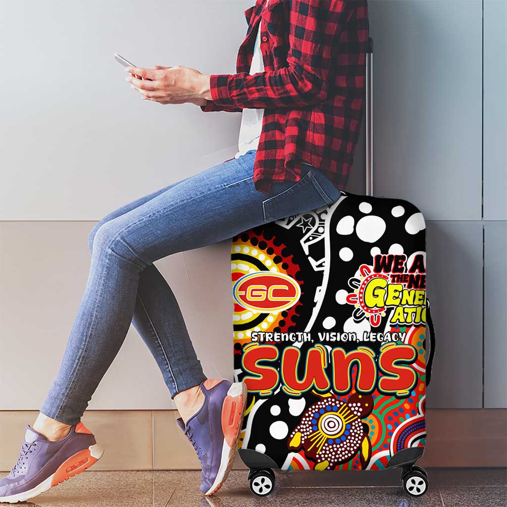 Suns AFL Celebrating 50 Years of Naidoc Luggage Cover NAIDOC Week 2025 Aboriginal
