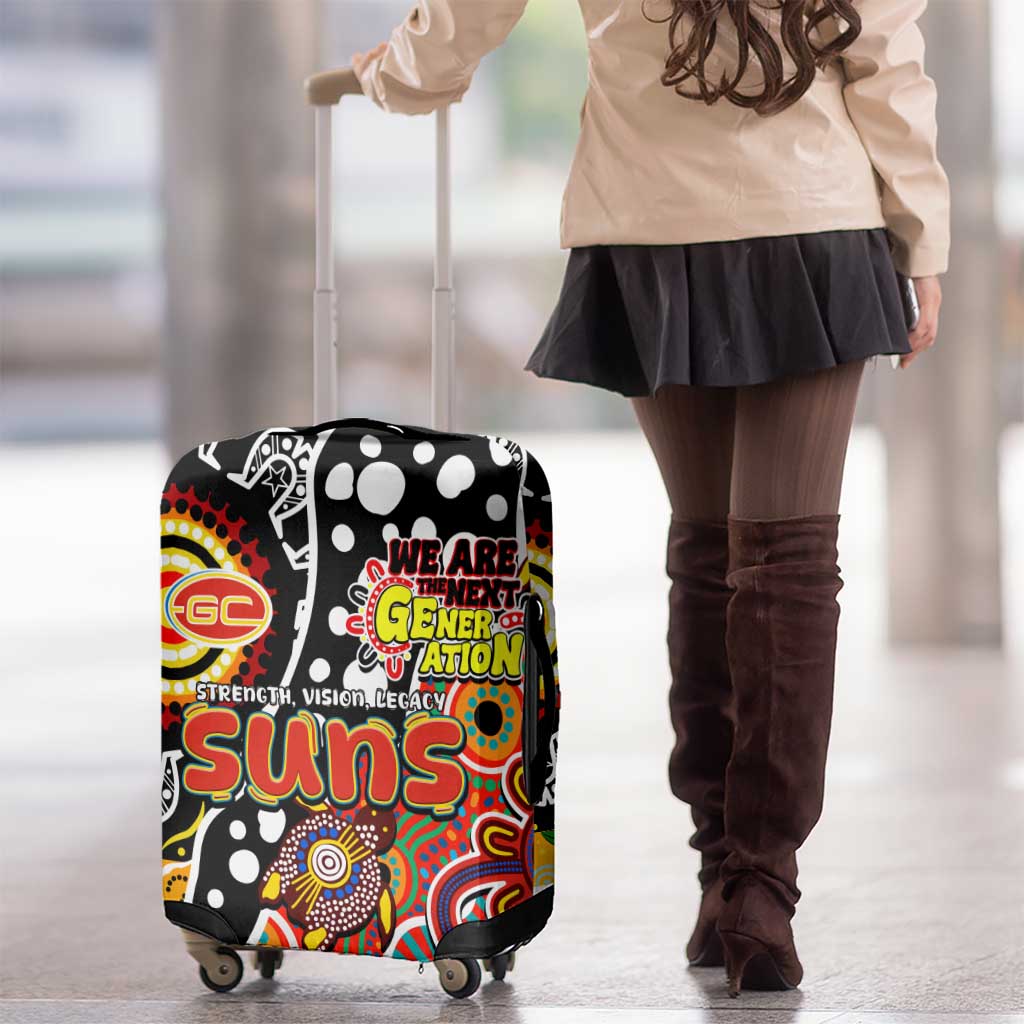 Suns AFL Celebrating 50 Years of Naidoc Luggage Cover NAIDOC Week 2025 Aboriginal