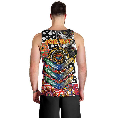 Personalised Suns AFL Celebrating 50 Years of Naidoc Men Tank Top NAIDOC Week 2025 Aboriginal