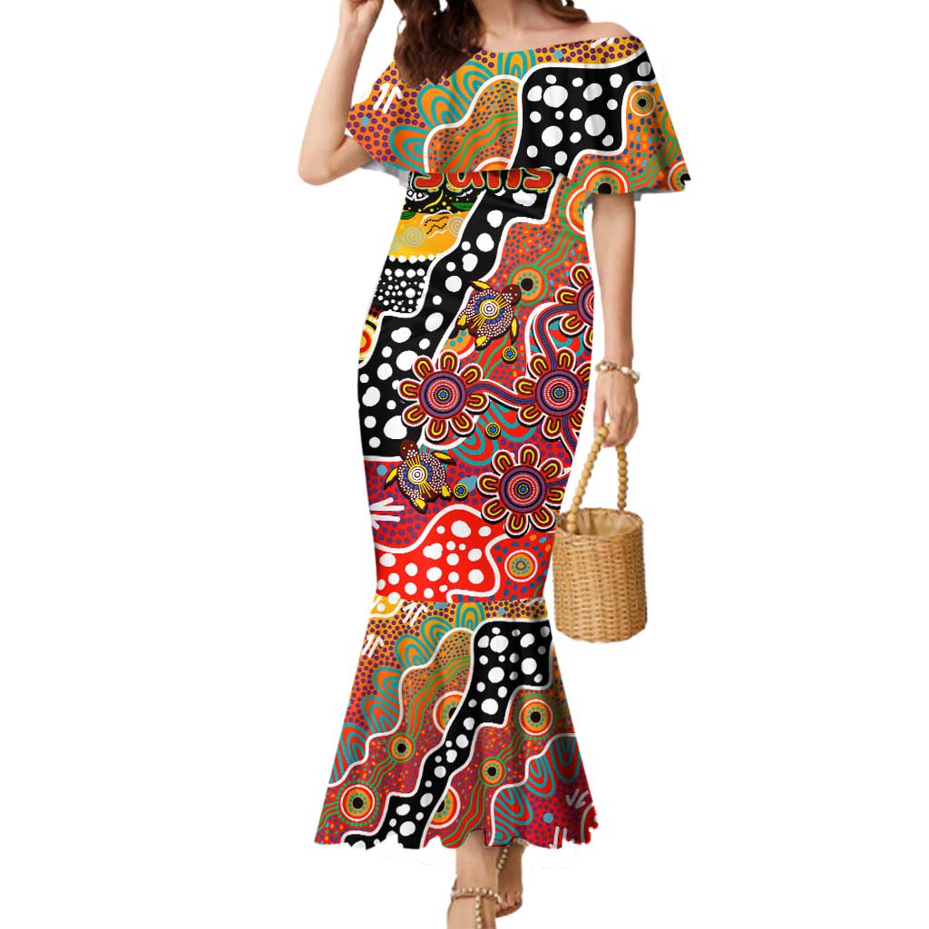 Personalised Suns AFL Celebrating 50 Years of Naidoc Mermaid Dress NAIDOC Week 2025 Aboriginal