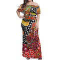 Personalised Suns AFL Celebrating 50 Years of Naidoc Off Shoulder Maxi Dress NAIDOC Week 2025 Aboriginal