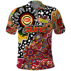 Personalised Suns AFL Celebrating 50 Years of Naidoc Polo Shirt NAIDOC Week 2025 Aboriginal