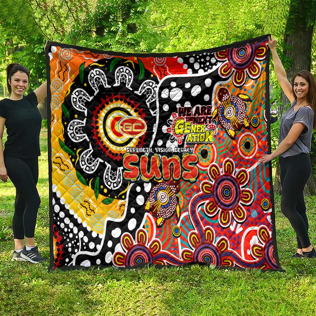 Suns AFL Celebrating 50 Years of Naidoc Quilt NAIDOC Week 2025 Aboriginal