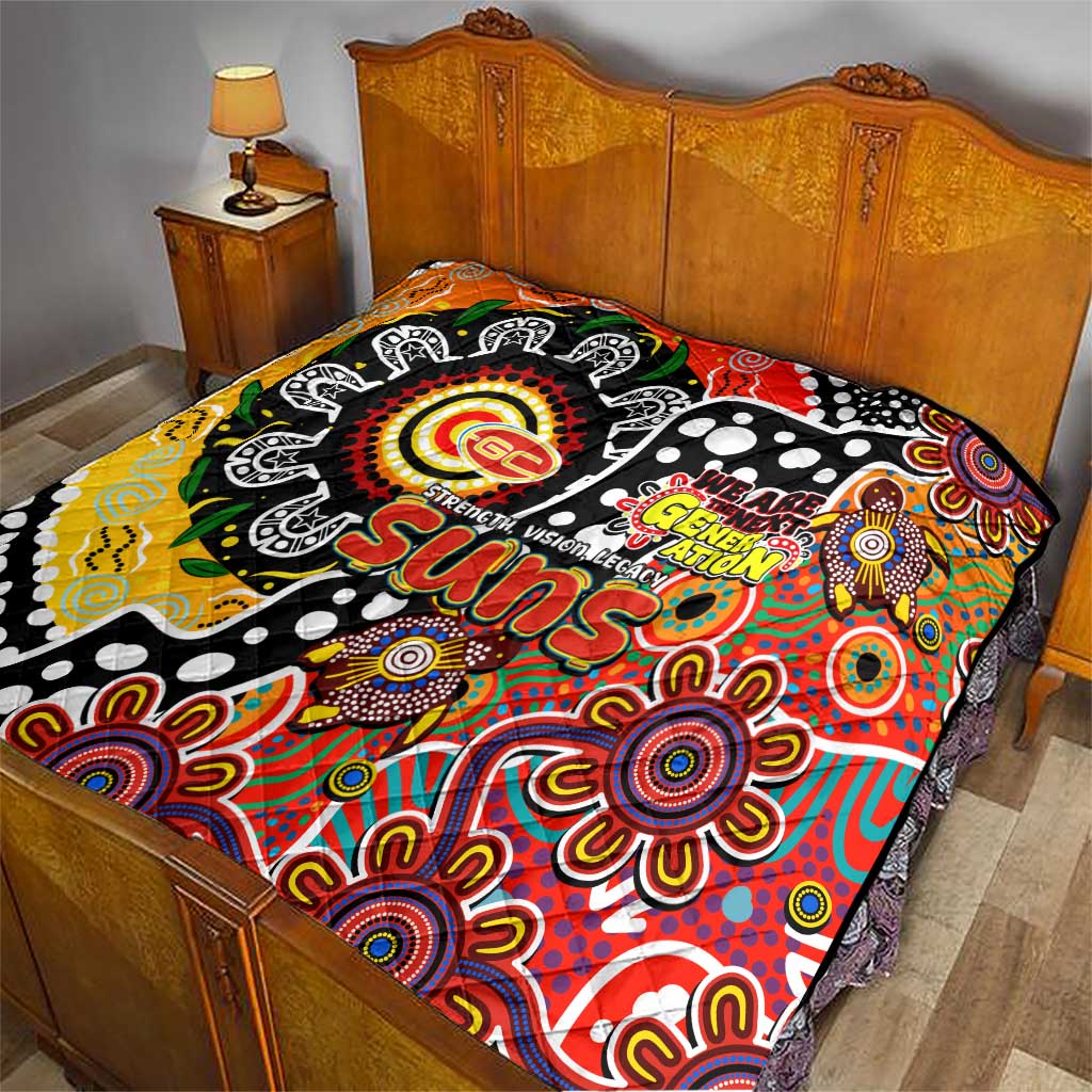 Suns AFL Celebrating 50 Years of Naidoc Quilt NAIDOC Week 2025 Aboriginal
