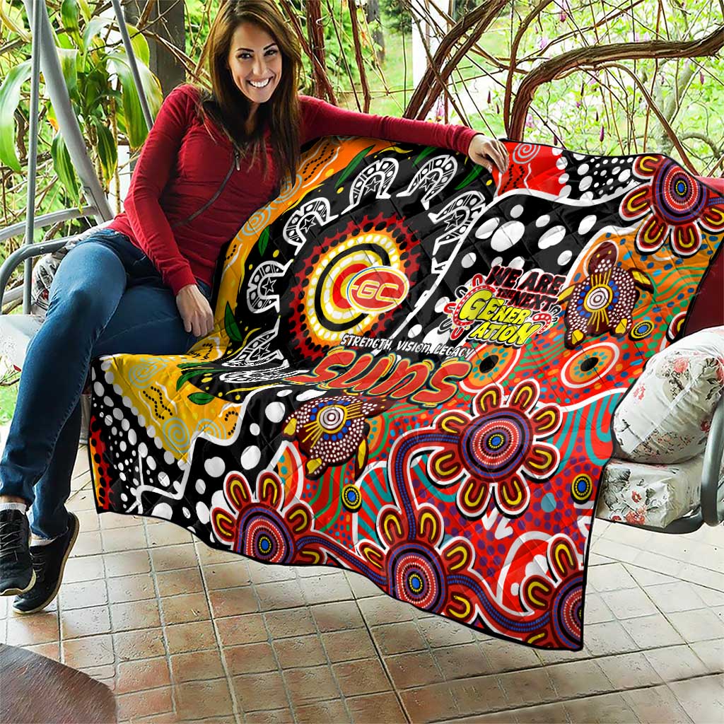 Suns AFL Celebrating 50 Years of Naidoc Quilt NAIDOC Week 2025 Aboriginal