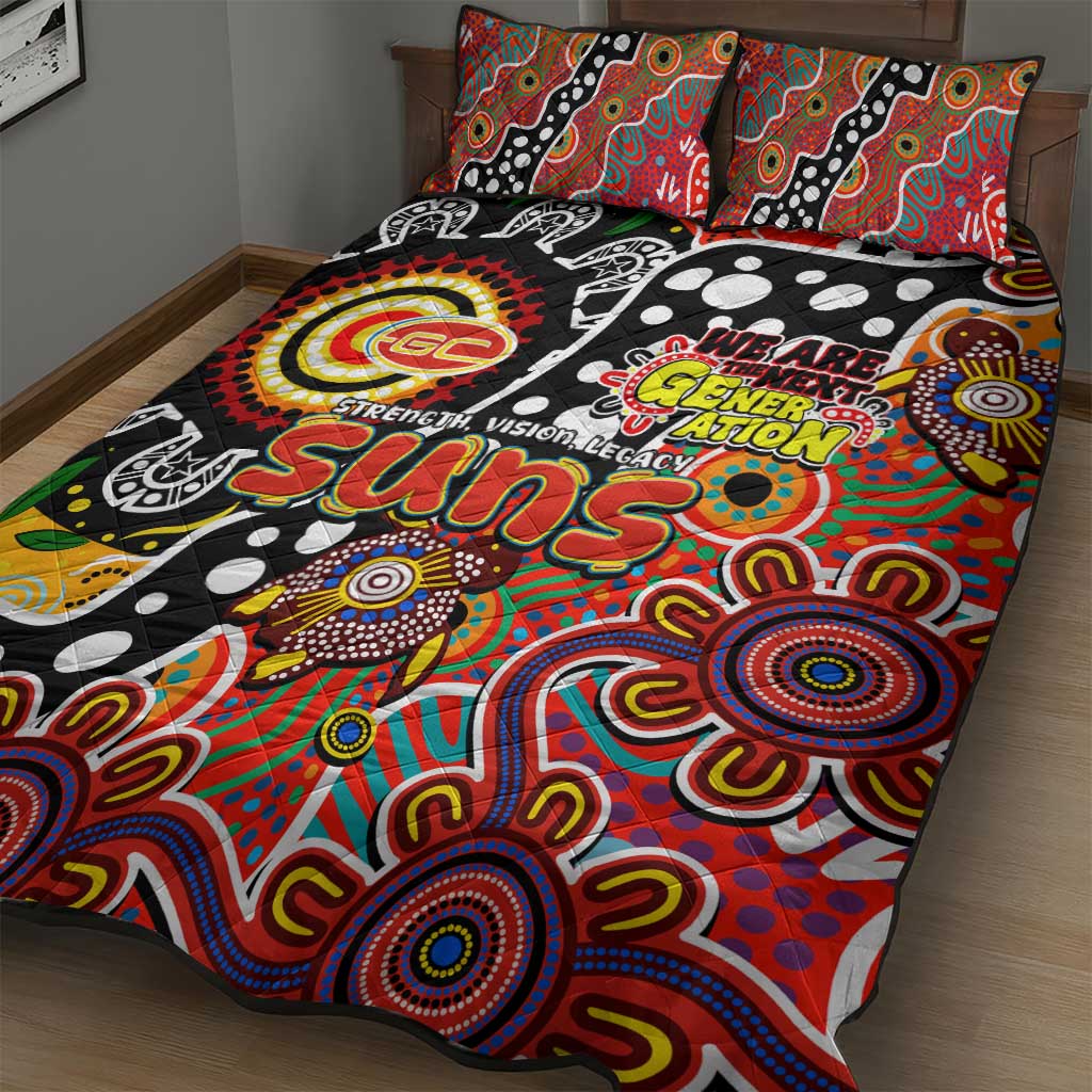 Suns AFL Celebrating 50 Years of Naidoc Quilt Bed Set NAIDOC Week 2025 Aboriginal