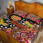 Suns AFL Celebrating 50 Years of Naidoc Quilt Bed Set NAIDOC Week 2025 Aboriginal