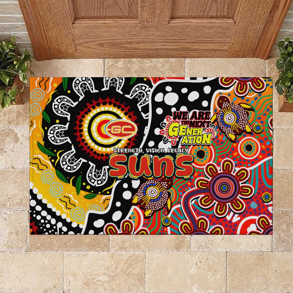 Suns AFL Celebrating 50 Years of Naidoc Rubber Doormat NAIDOC Week 2025 Aboriginal