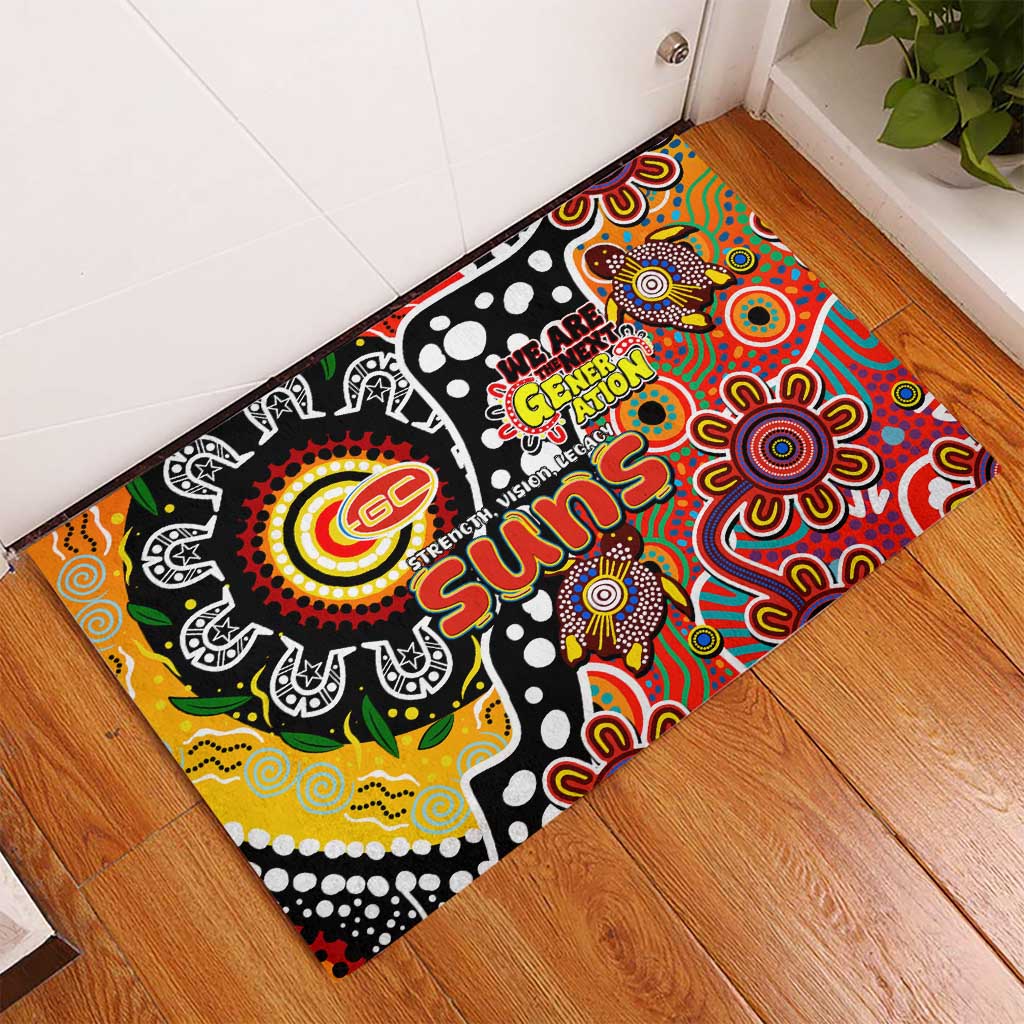 Suns AFL Celebrating 50 Years of Naidoc Rubber Doormat NAIDOC Week 2025 Aboriginal