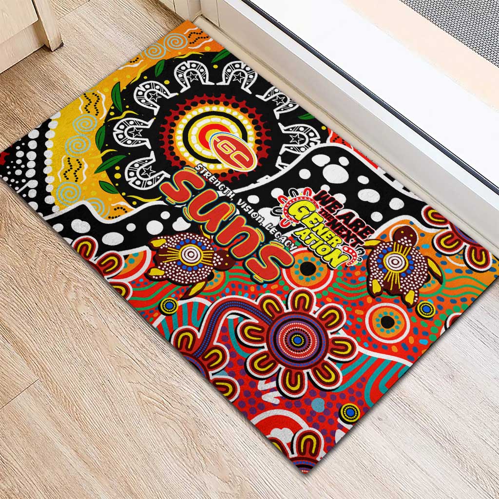 Suns AFL Celebrating 50 Years of Naidoc Rubber Doormat NAIDOC Week 2025 Aboriginal