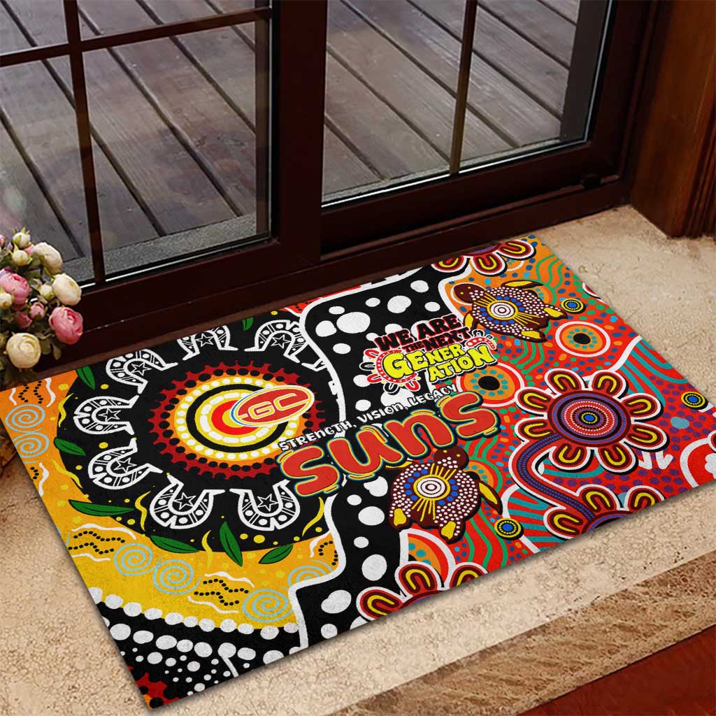 Suns AFL Celebrating 50 Years of Naidoc Rubber Doormat NAIDOC Week 2025 Aboriginal