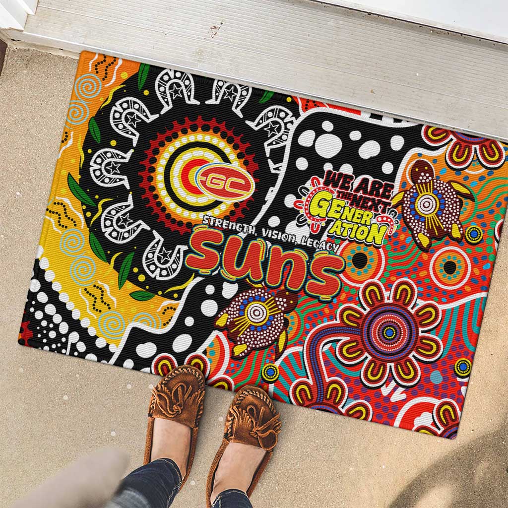 Suns AFL Celebrating 50 Years of Naidoc Rubber Doormat NAIDOC Week 2025 Aboriginal