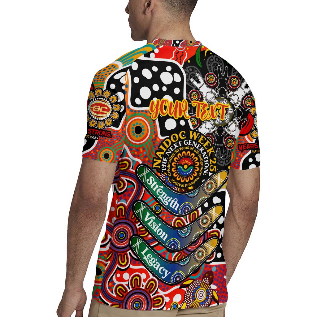 Personalised Suns AFL Celebrating 50 Years of Naidoc Rugby Jersey NAIDOC Week 2025 Aboriginal