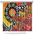 Suns AFL Celebrating 50 Years of Naidoc Shower Curtain NAIDOC Week 2025 Aboriginal