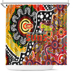 Suns AFL Celebrating 50 Years of Naidoc Shower Curtain NAIDOC Week 2025 Aboriginal