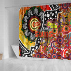 Suns AFL Celebrating 50 Years of Naidoc Shower Curtain NAIDOC Week 2025 Aboriginal