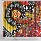Suns AFL Celebrating 50 Years of Naidoc Shower Curtain NAIDOC Week 2025 Aboriginal