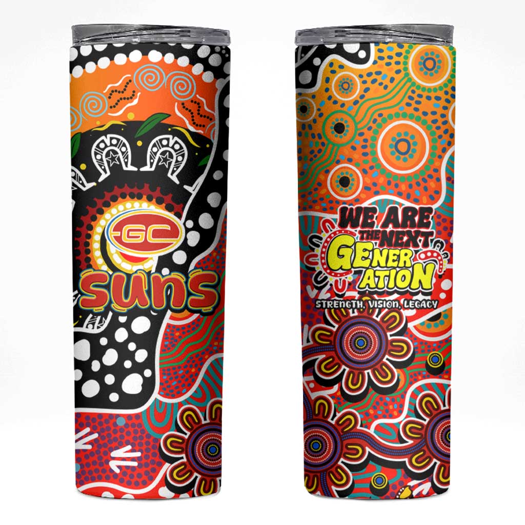 Suns AFL Celebrating 50 Years of Naidoc Skinny Tumbler NAIDOC Week 2025 Aboriginal