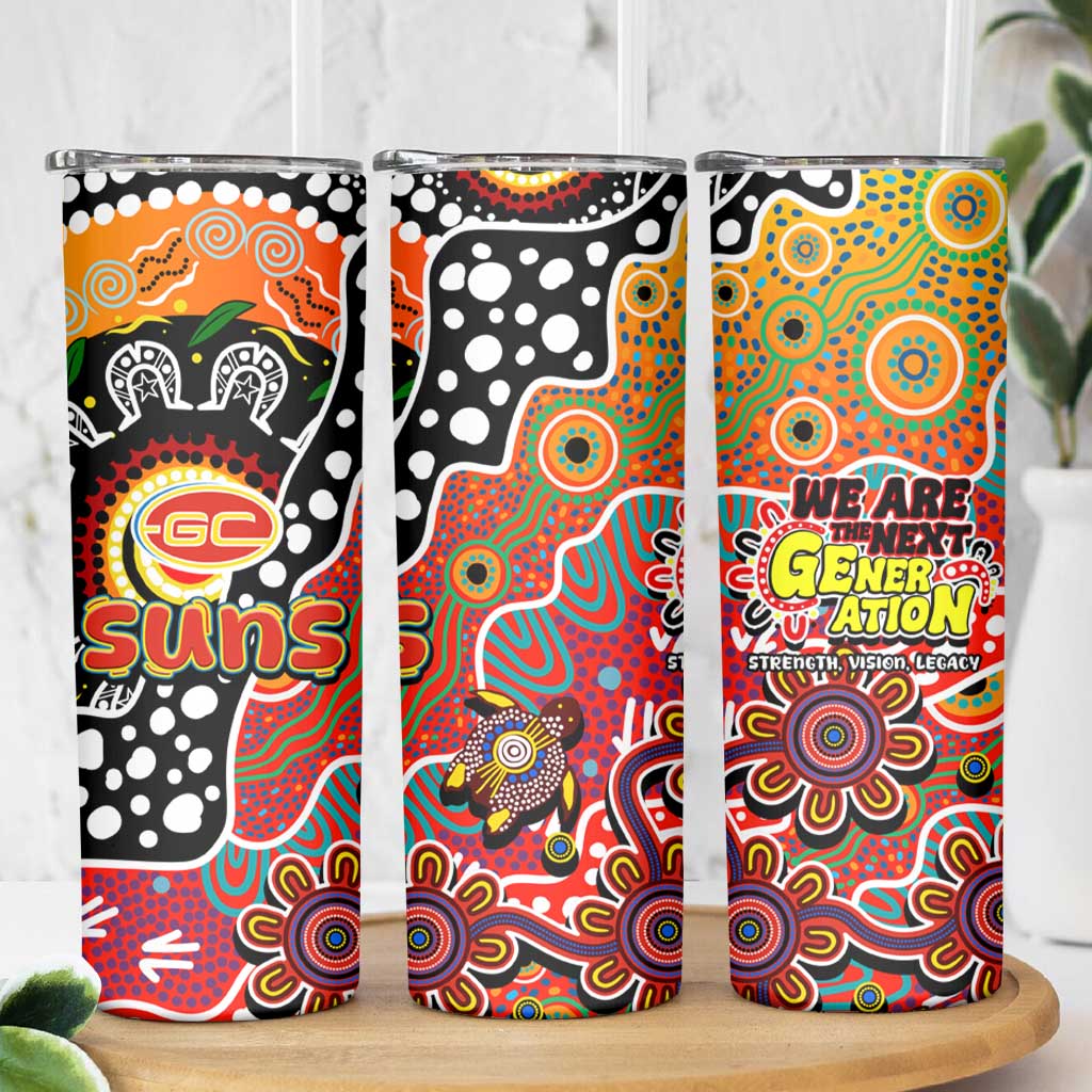 Suns AFL Celebrating 50 Years of Naidoc Skinny Tumbler NAIDOC Week 2025 Aboriginal