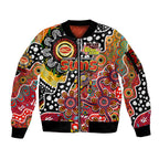 Personalised Suns AFL Celebrating 50 Years of Naidoc Sleeve Zip Bomber Jacket NAIDOC Week 2025 Aboriginal